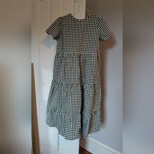 Tradlands Chalet Dress Green Checkered